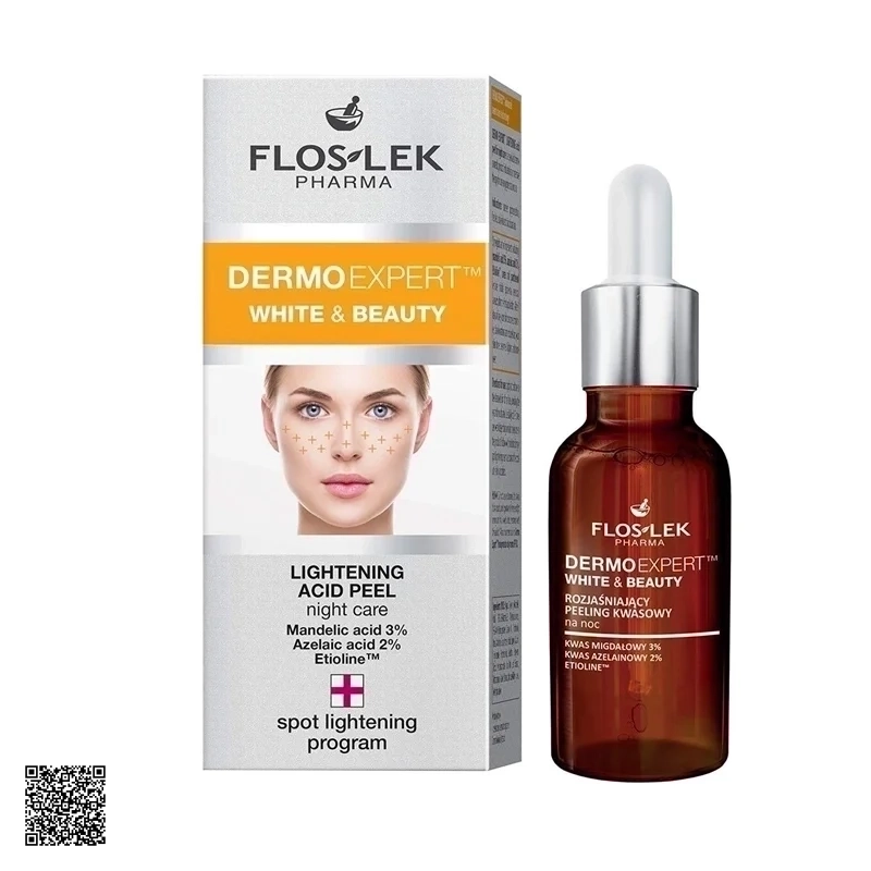 Floslek Dermo Expert White & Beauty Lightening Acid Peel Night Care - Dung Dịch Tẩy Tế Bào Chết