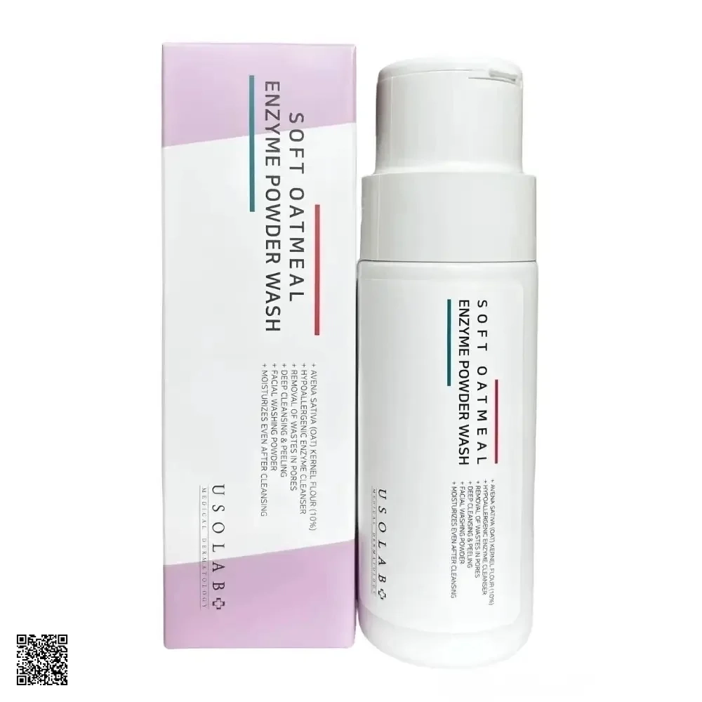 Usolab Soft Oatmeal Enzyme Powder Wash - Bột Tẩy Da Chết