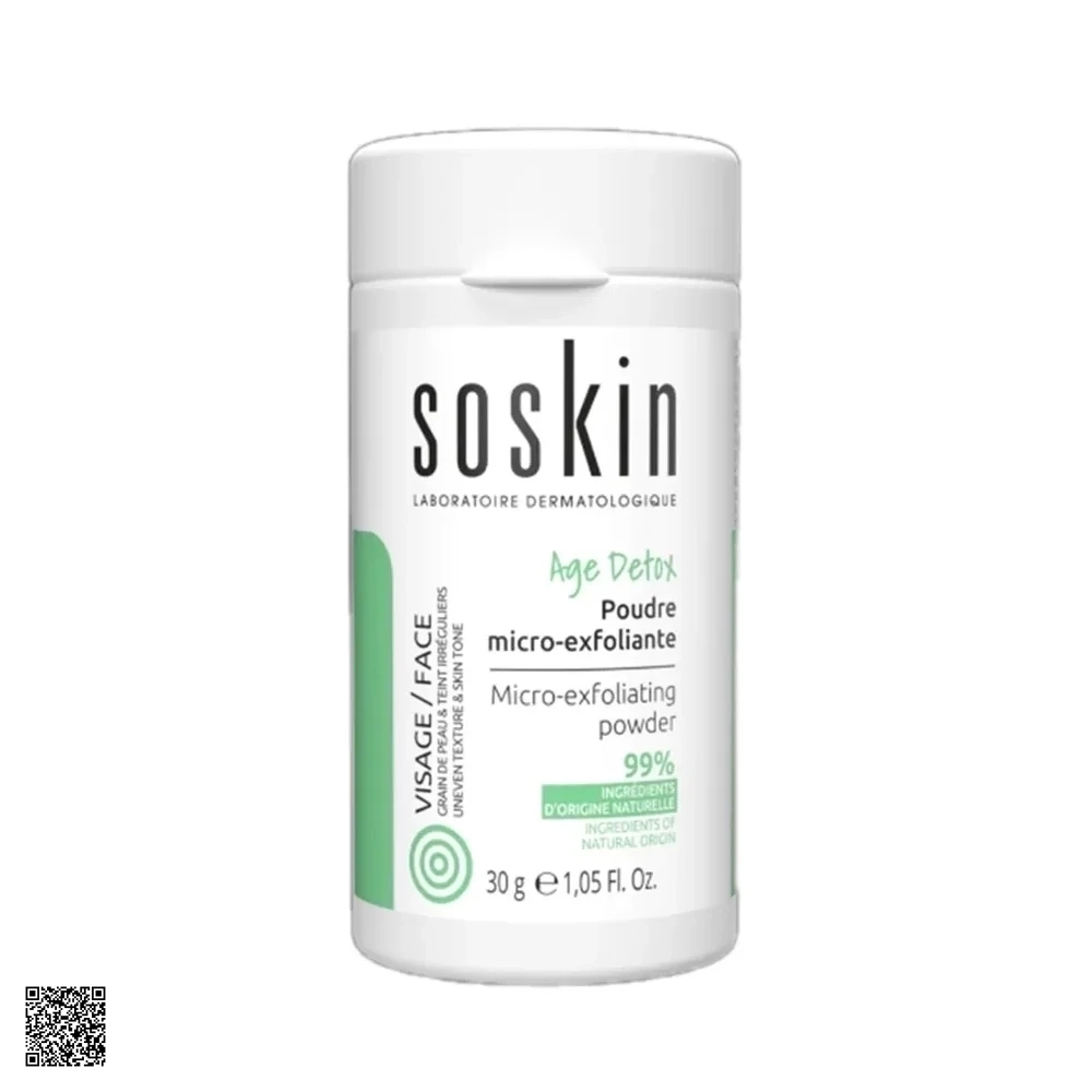 Soskin Micro-Exfoliating Powder - Bột Làm Sạch Tế Bào Chết Cho Da Mặt
