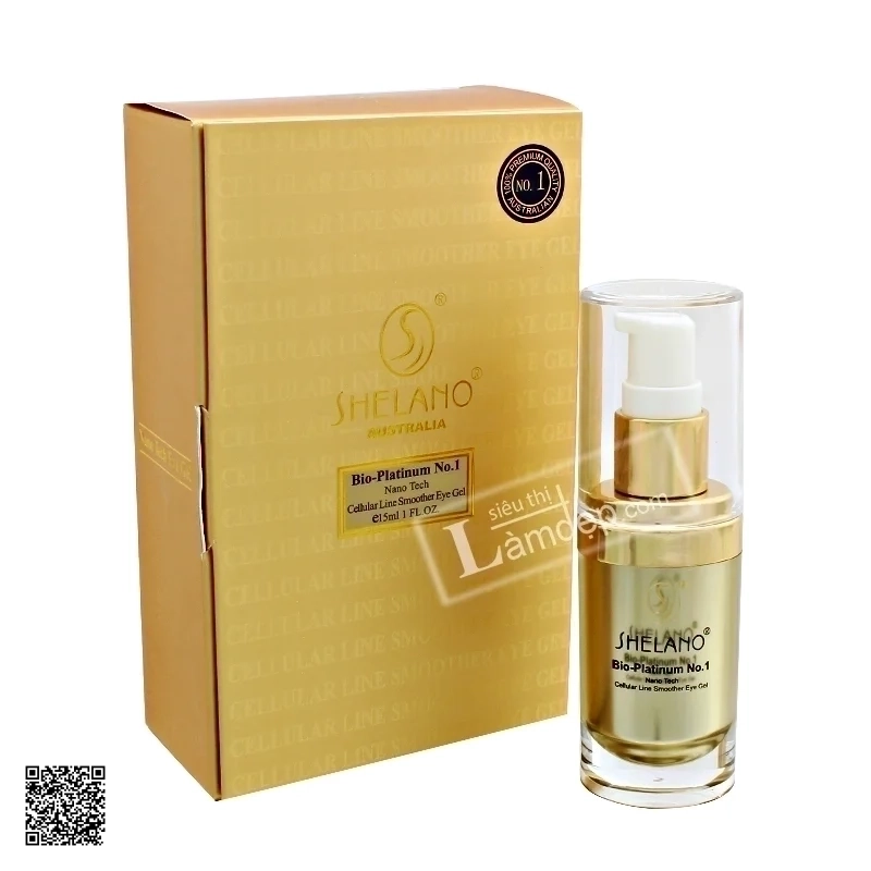 Gel Làm Mờ Nếp Nhăn, Trẻ Hóa Da Vùng Mắt Shelano Bio-Platinum No.1