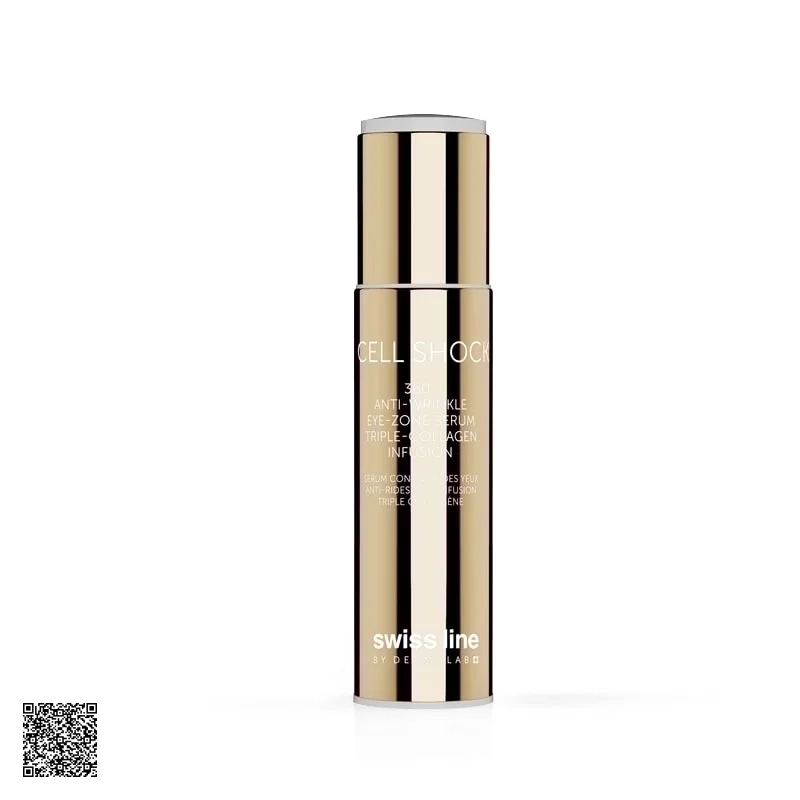 Swissline Cell Shock 360 Anti-Wrinkle Eye-Zone Serum Triple-Collagen Infusion - Tinh Chất Giảm Nhăn Da Vùng Mắt (15ml)