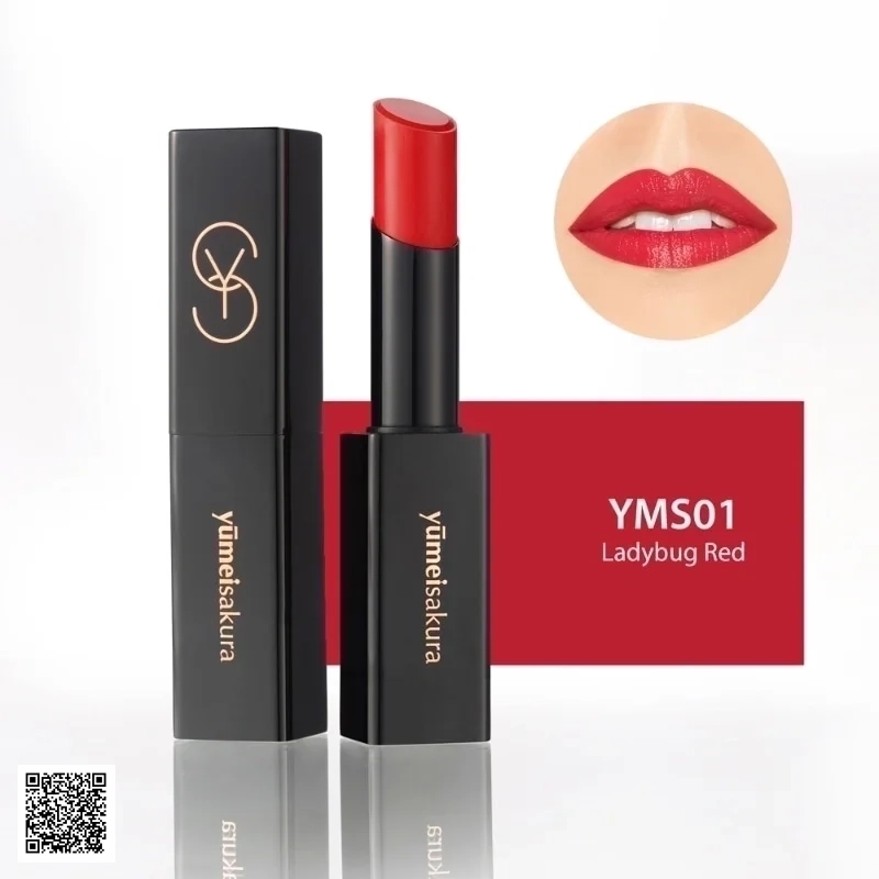Son Dưỡng Yumeisakura Collagen YMS01 - Ladybug Red - Đỏ Hồng
