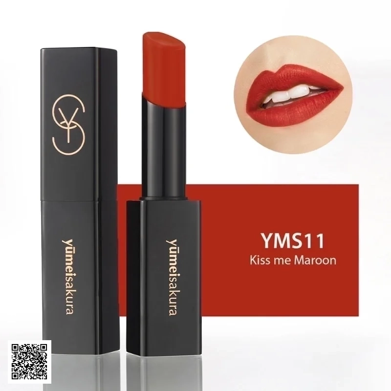 Son Lì Yumeisakura YMS11 - Kiss Me Maroon - Đỏ Gạch