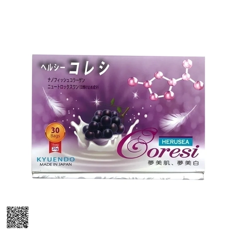 Nước Uống Trắng Da Chống Nắng Silk Collagen Herusea Coresi Nhật Bản