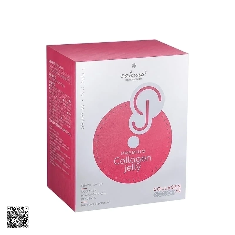 Thạch Collagen Dưỡng Da Sakura Premium Collagen Jelly Nhật Bản