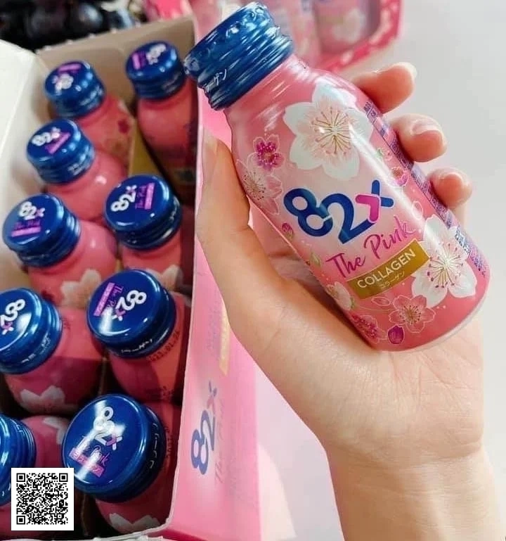 82x The Pink Collagen - Nước Uống Bảo Vệ Sức Khỏe Nhật Bản (Set 10 Chai)