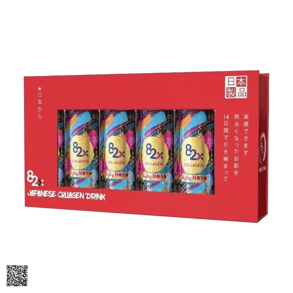 Set Quà 82X Kakemono Kiêu Sa - Nước Uống Giải Khát Chứa Collagen (6 Lon)