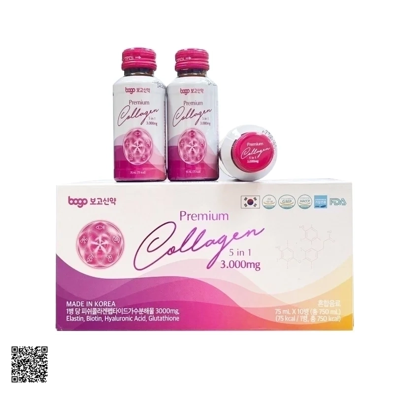 Bogo Premium Collagen 5 in 1 3000mg - Nước Uống Đẹp Da Hàn Quốc