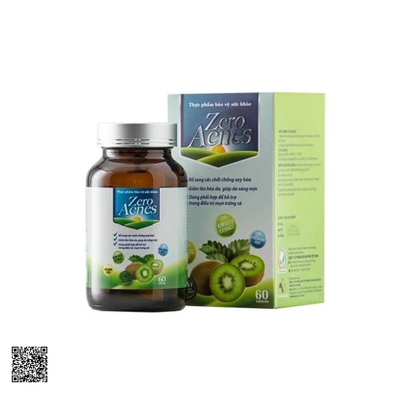 Viên Uống Hoa Quả Trị Mụn Zero Acnes