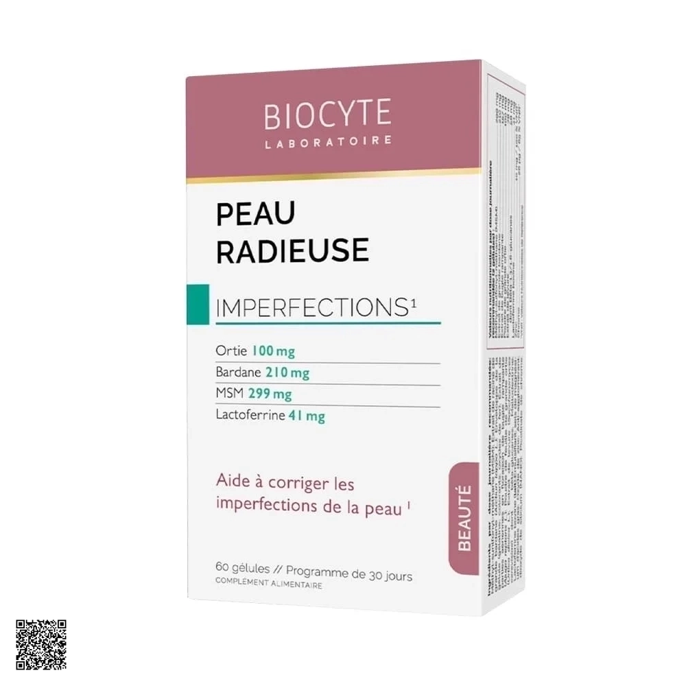 Biocyte Peau Radieuse Viên Uống Giảm Mụn Chính Hãng Từ Pháp