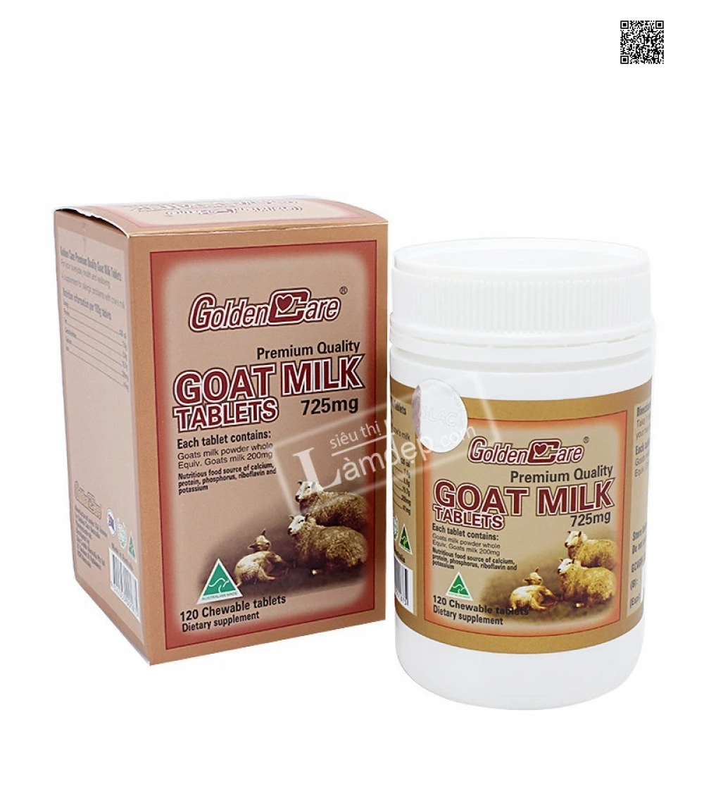 Golden Care Goat Milk 725mg x 120 viên Golden Care Goat Milk 725mg x 120 viên