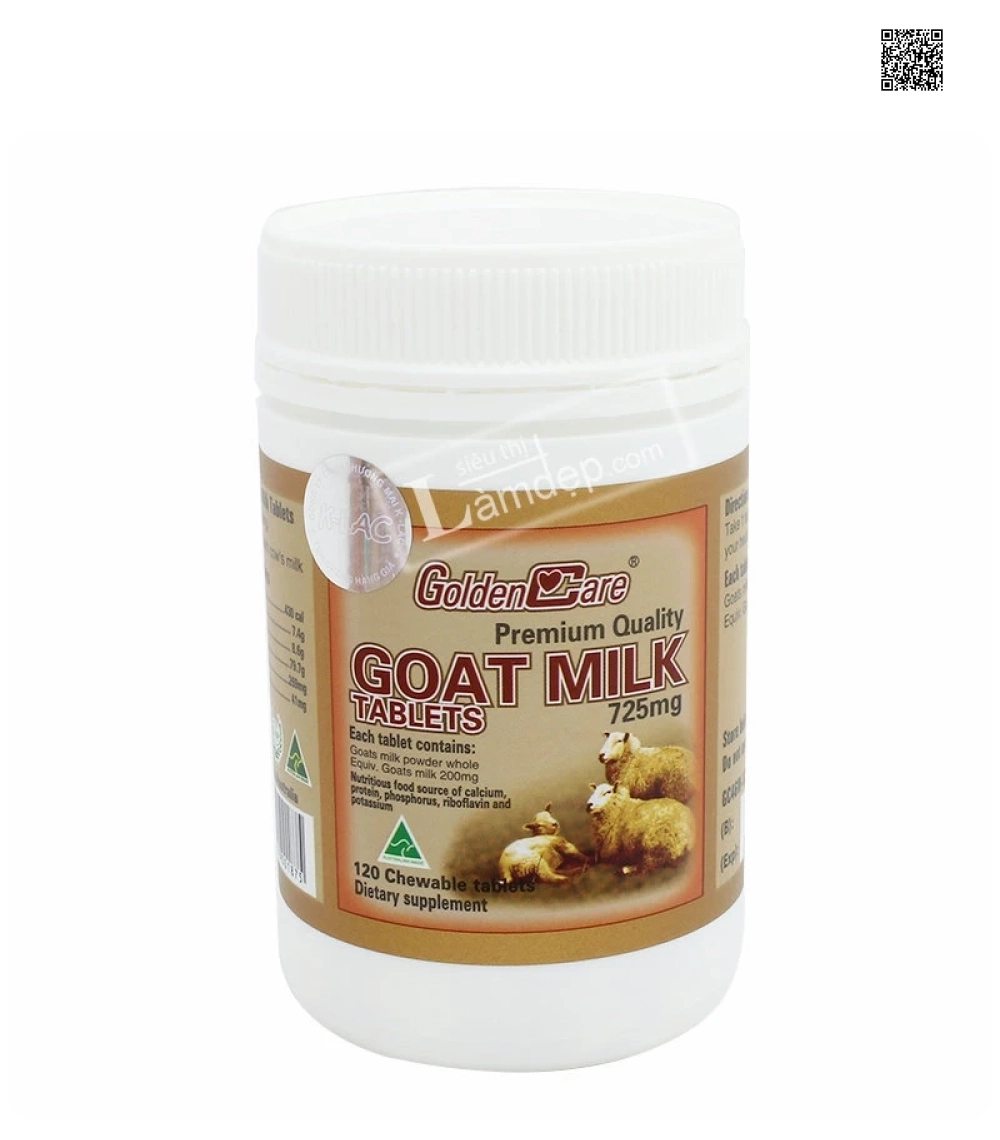 Golden Care Goat Milk 725mg x 120 viên Golden Care Goat Milk 725mg x 120 viên