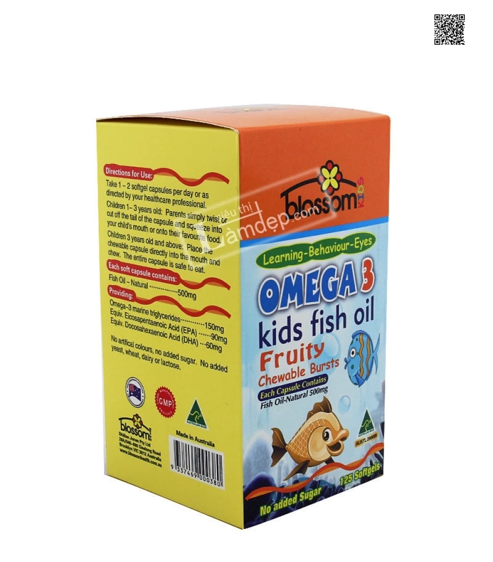 Dầu Cá Trẻ Em ( Kidss Fish Oil ) Omega3 Blossom Dầu Cá Trẻ Em ( Kidss Fish Oil ) Omega3 Blossom
