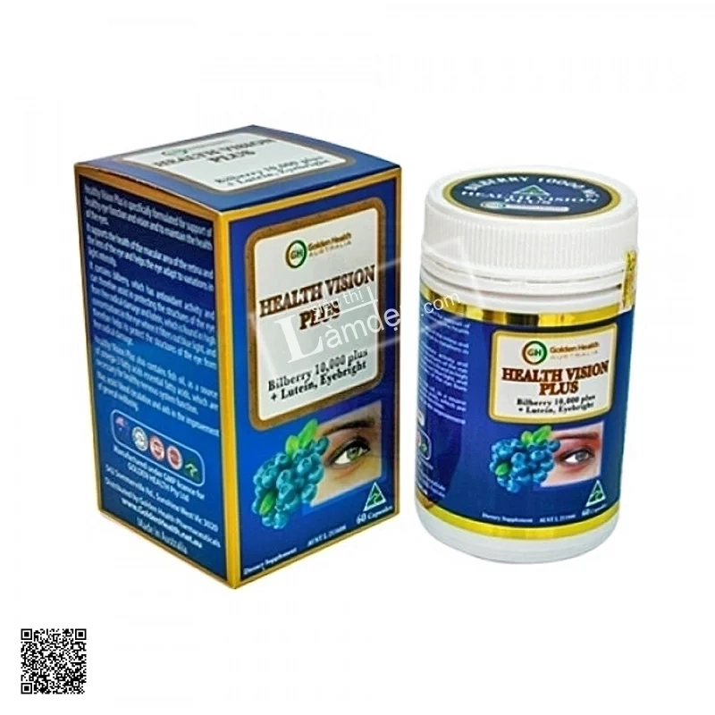 Golden Health Health Vision Plus – Viên Uống Bổ Mắt (60 Viên)