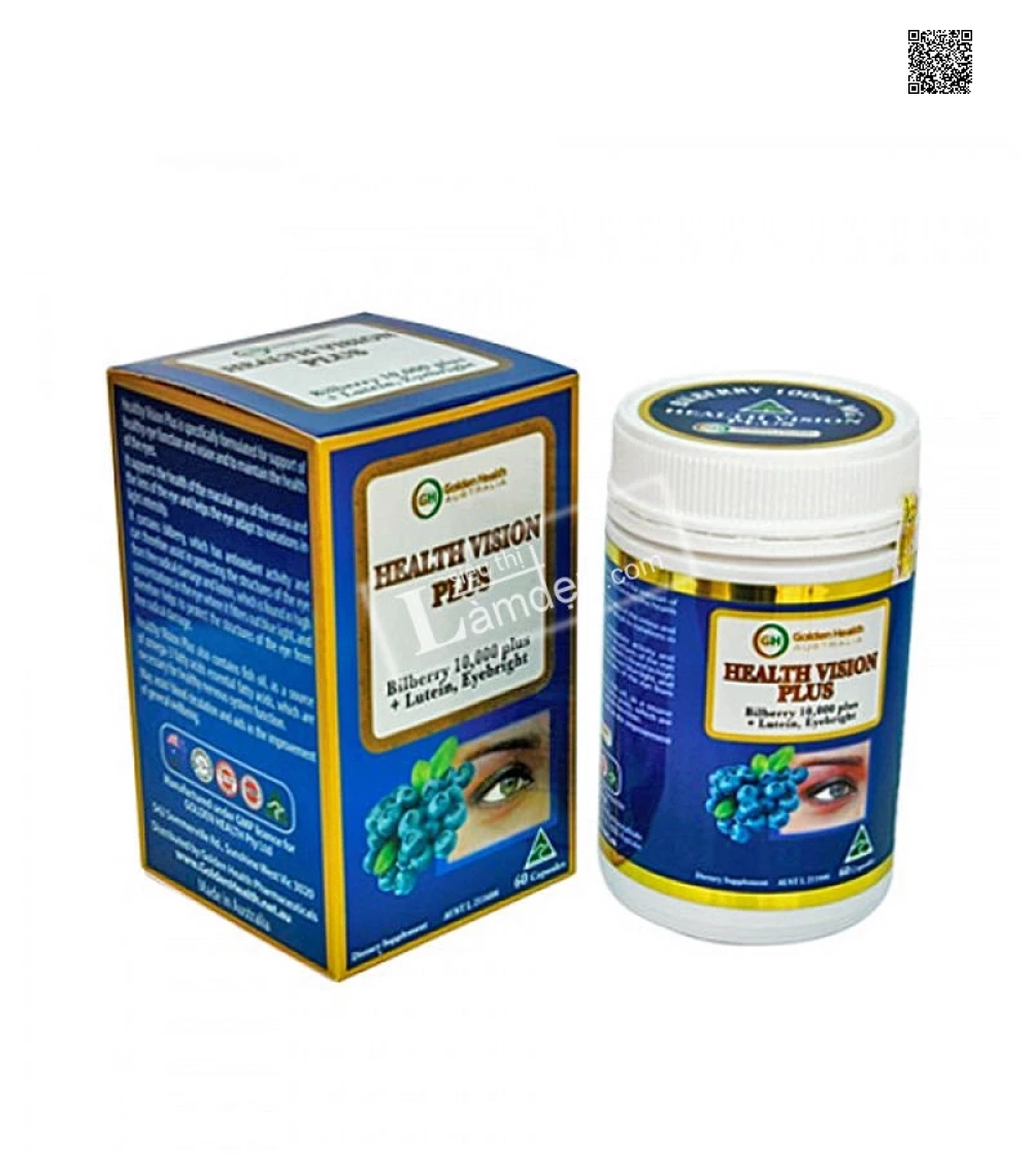 Golden Health Health Vision Plus – Viên Uống Bổ Mắt (60 Viên)