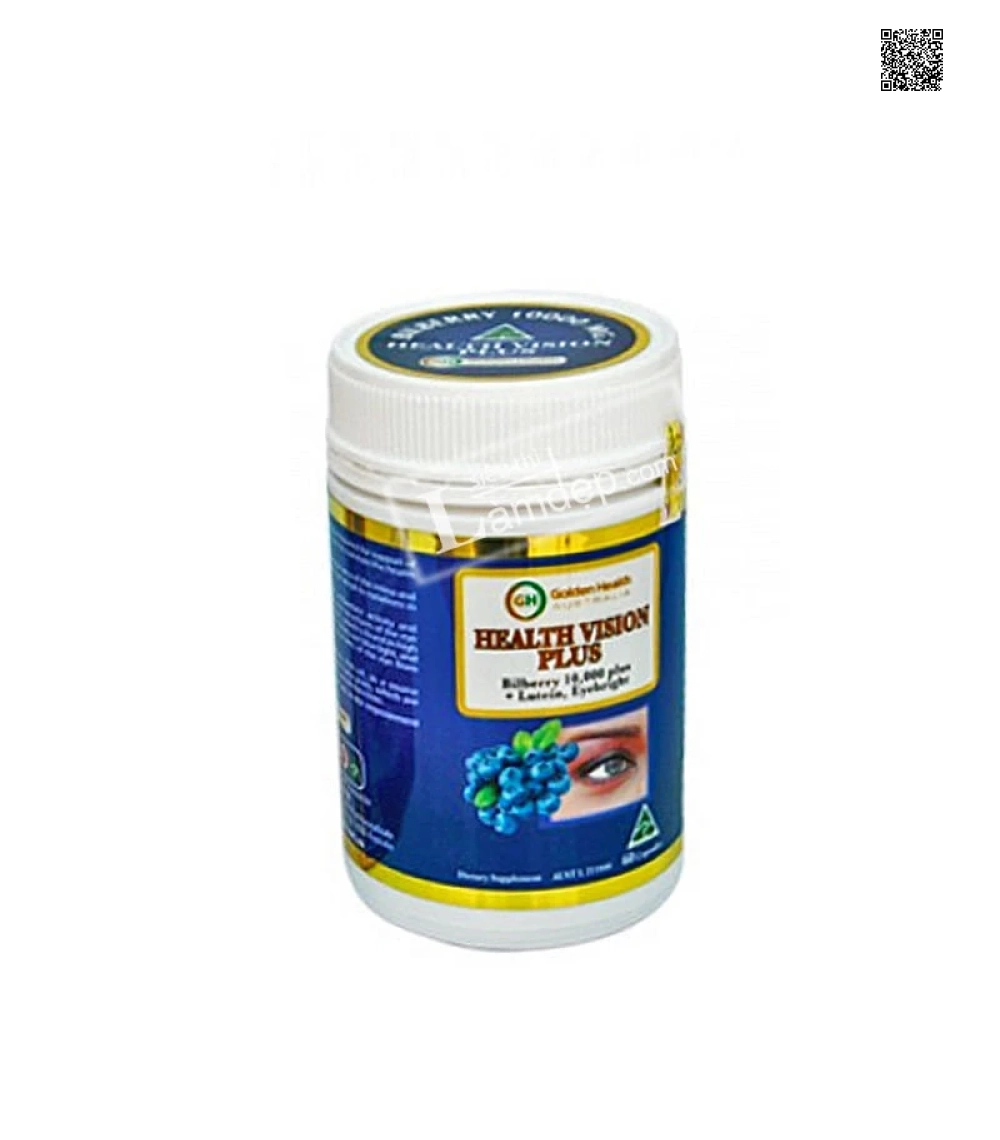 Golden Health Health Vision Plus – Viên Uống Bổ Mắt (60 Viên)