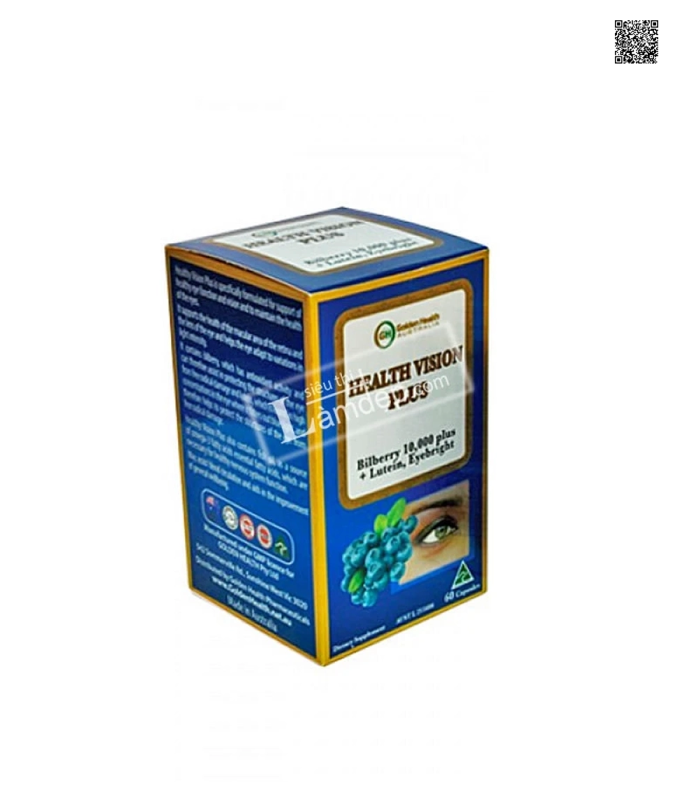 Golden Health Health Vision Plus – Viên Uống Bổ Mắt (60 Viên)