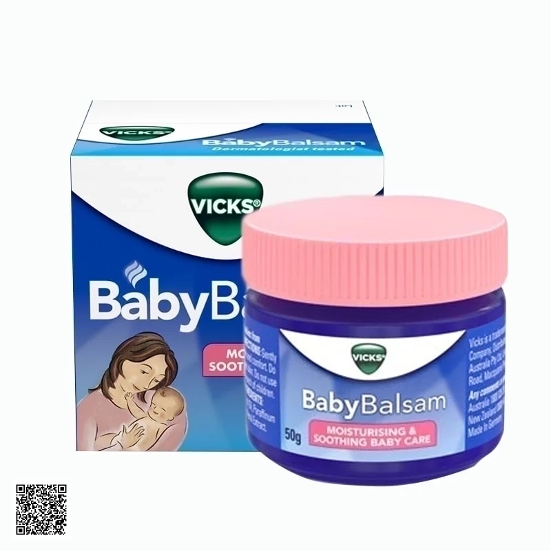 Dầu Vicks Baby Balsam - Giữ Ấm, Phòng Ngừa Ho, Cảm Lạnh Cho Bé