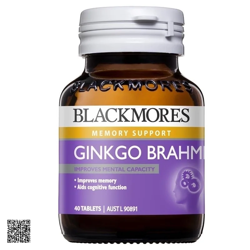 Hoạt Huyết Dưỡng Não, Chữa Mất Ngủ, Đau Đầu, Tiền Đình Blackmores Ginkgo Brahmi