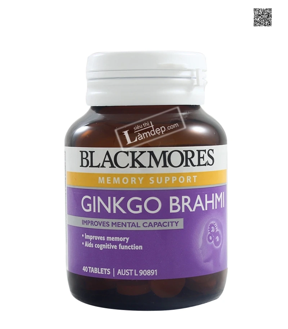 Hoạt Huyết Dưỡng Não, Chữa Mất Ngủ, Đau Đầu, Tiền Đình Blackmores Ginkgo Brahmi 