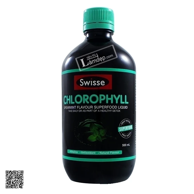 Nước Diệp Lục Swisse Vị Bạc Hà Chlorophyll Spearmint 500ml
