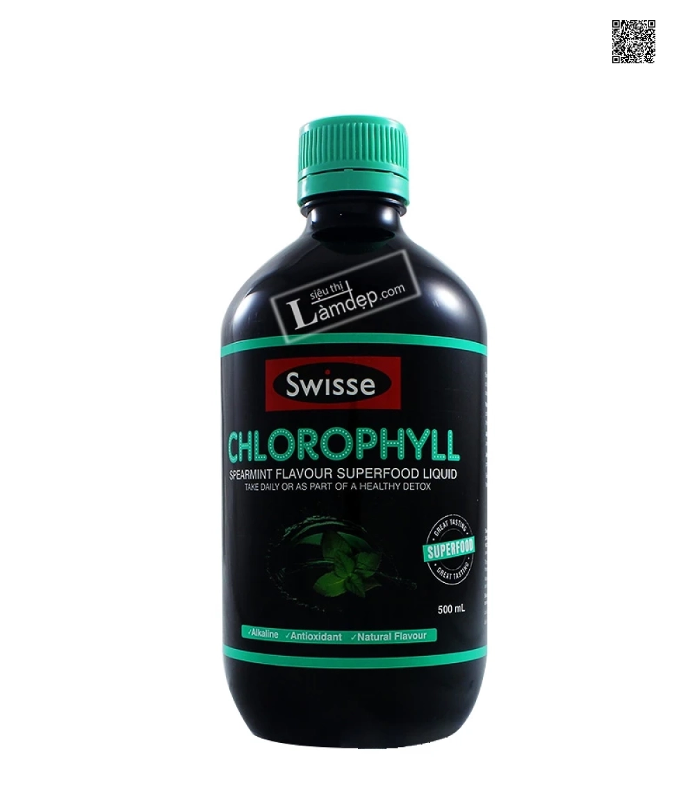 Nước Diệp Lục Swisse Vị Bạc Hà Chlorophyll Spearmint 500ml