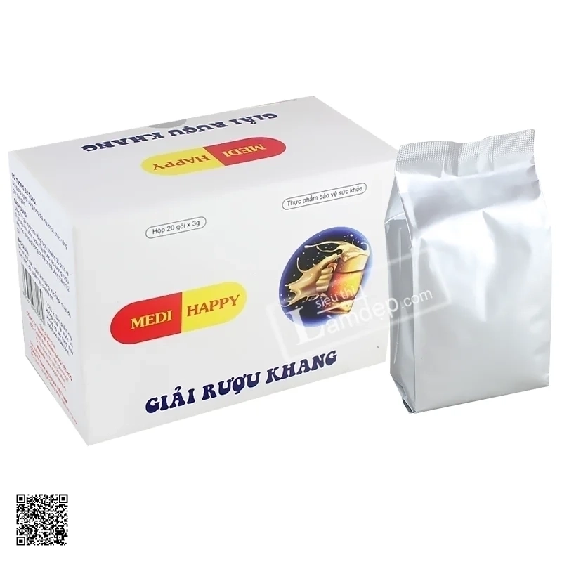 Giải Rượu Khang Medi Happy - Thảo Dược Giải Rượu Bia Thải Độc Gan