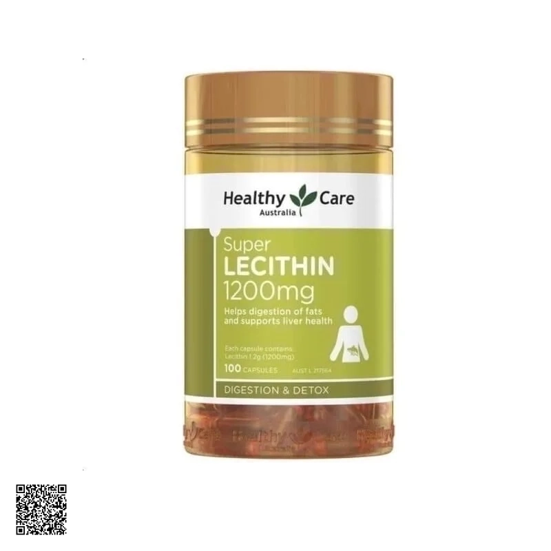Healthy Care Super Lecithin 1200mg Viên Uống Mầm Đậu Nành