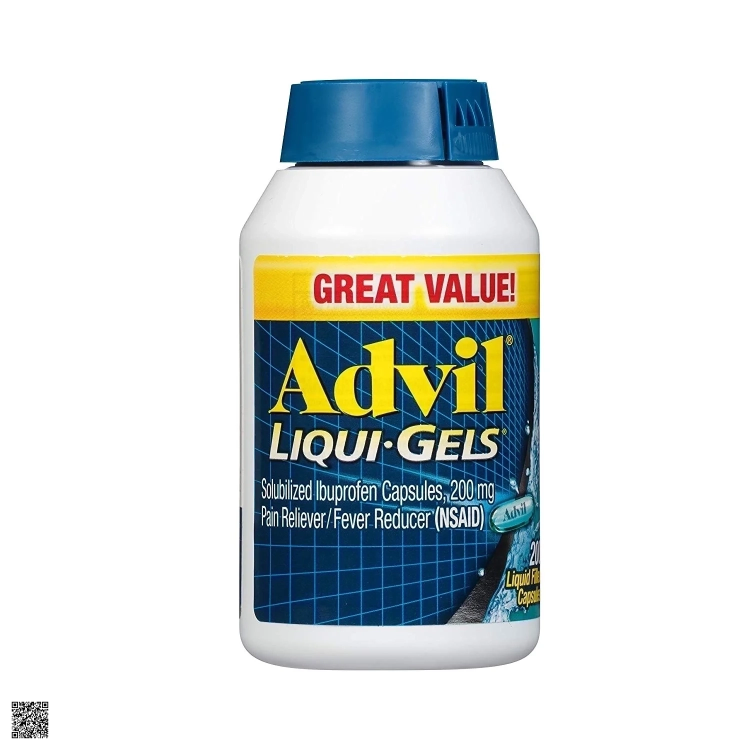Viên Uống Giảm Đau Hạ Sốt Advil Liqui Gels (200mg x 200 viên)