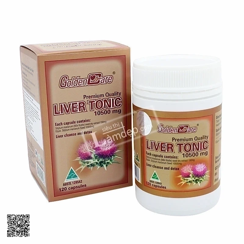 Viên Uống Bổ Trợ Gan Golden Care Liver Tonic (10500mg X 120 Viên)