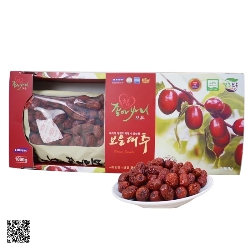 Samsung Boeun Jujube Táo Đỏ Sấy Khô Cao Cấp Từ Hàn Quốc