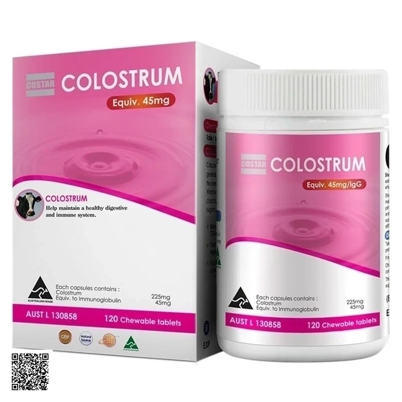 Viên Uống Sữa Bò Non Costar Colostrum 45mg Cao Cấp Từ Úc