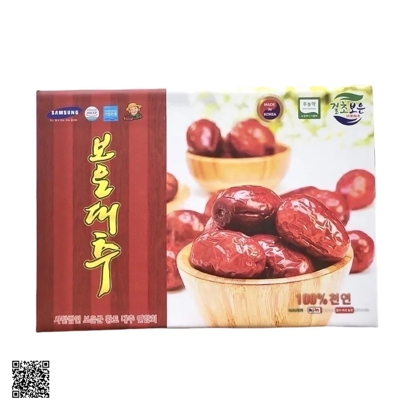 Samsung Boeun Daechu Táo Đỏ Sấy Khô Từ Hàn Quốc (1kg)