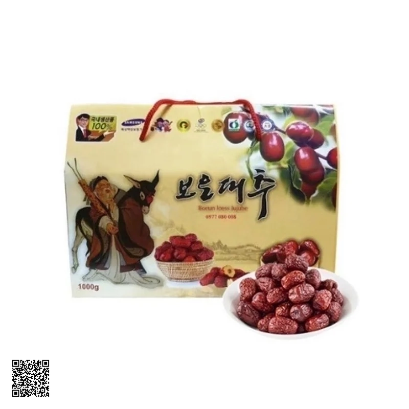 Samsung Boeun Loess Jujube Táo Đỏ Sấy Khô Hàn Quốc (1kg)