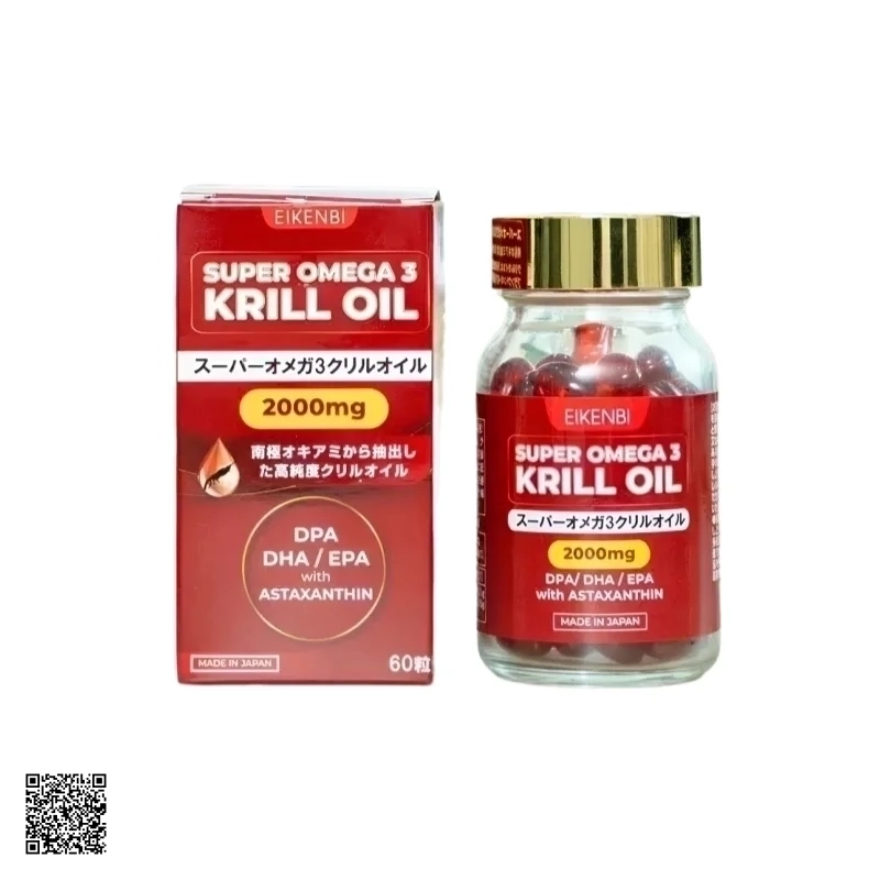 Eikenbi Super Omega 3 Krill Oil 2000mg Viên Uống Dầu Nhuyễn Thể