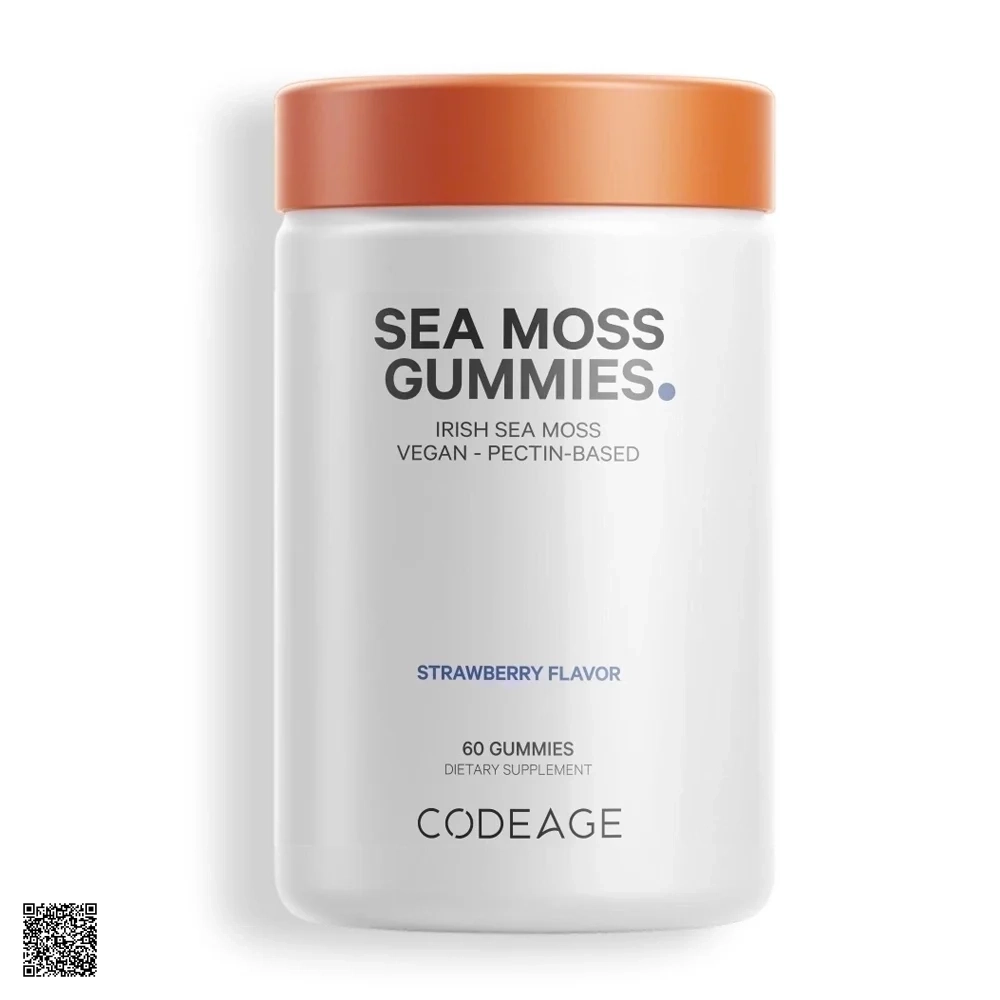 Code Age Sea Moss Gummies Kẹo Dẻo Rong Biển Hỗ Trợ Sức Khỏe & Làm Đẹp Từ Bên Trong