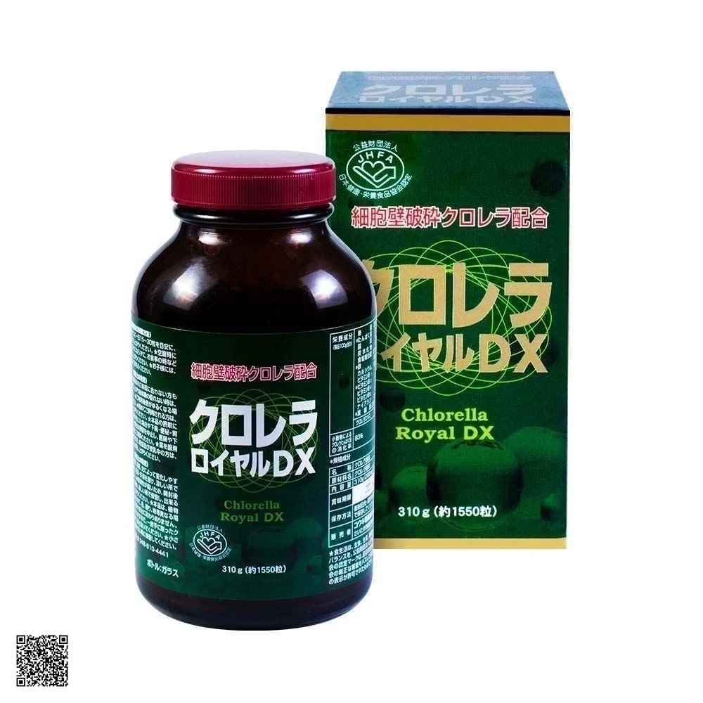 Chlorella Royal DX Tảo Lục Hoàng Gia Nhật Bản (1550 Viên)