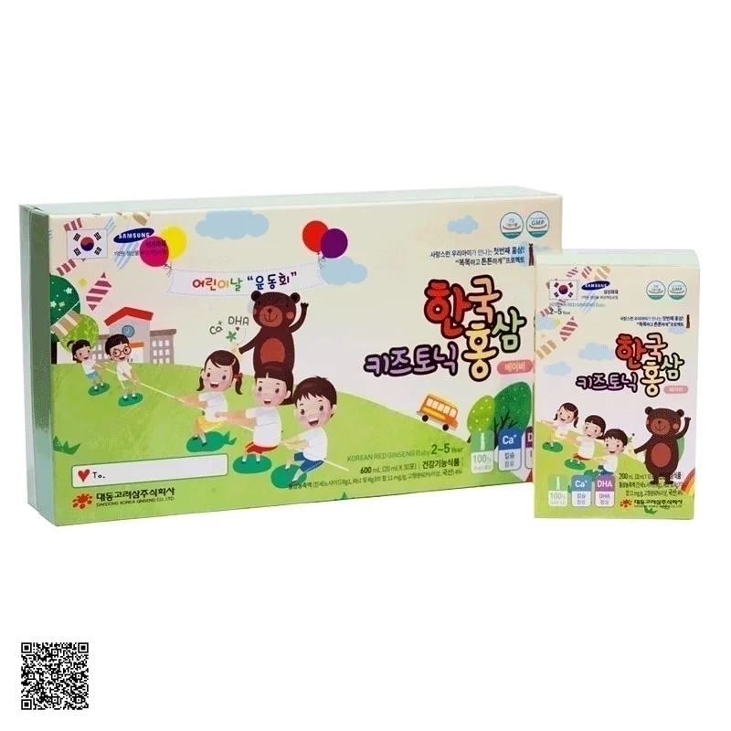 Nước Hồng Sâm Tăng Cân, Tăng Chiều Cao Cho Trẻ 2 - 5 Tuổi Daedong Korean Red Ginseng Baby
