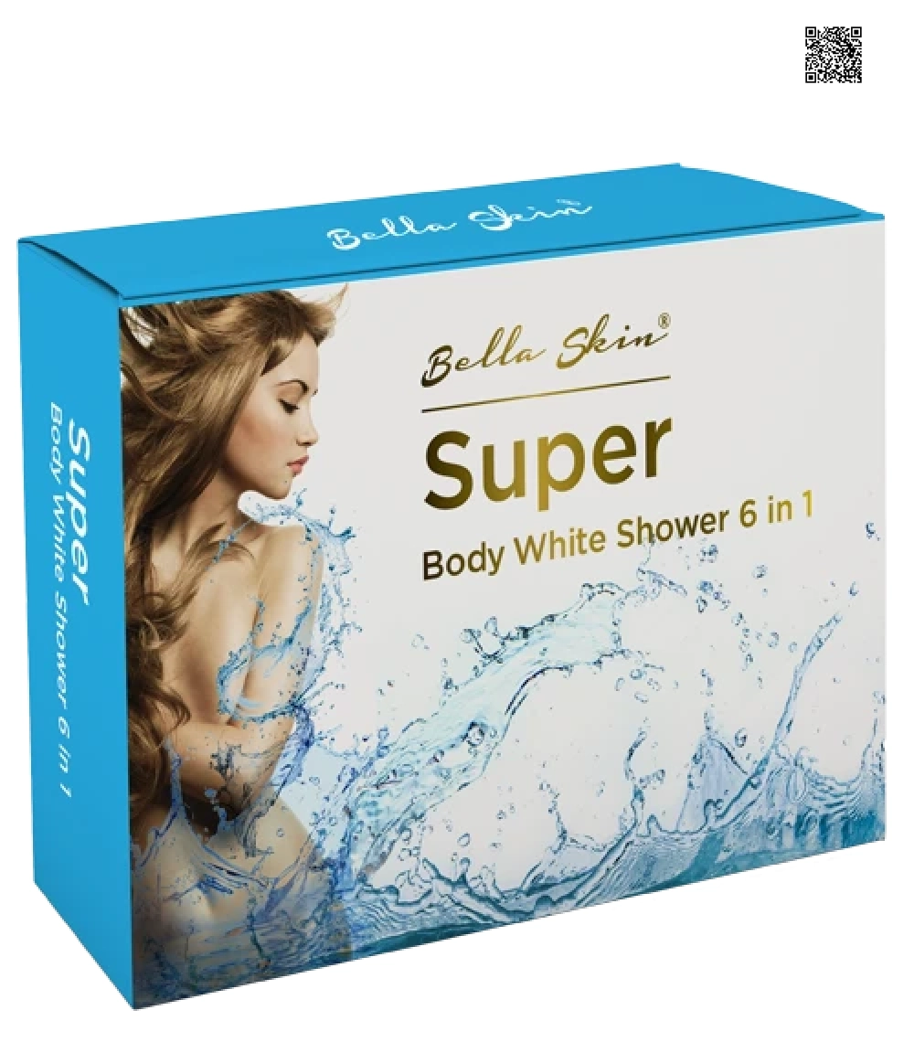 Kem Siêu Tắm Trắng Super Body Shower 6 in 1 Bella Skin