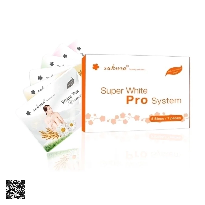 Bộ Kem Tắm Trắng SAKURA SUPER WHITE PRO SYSTEM