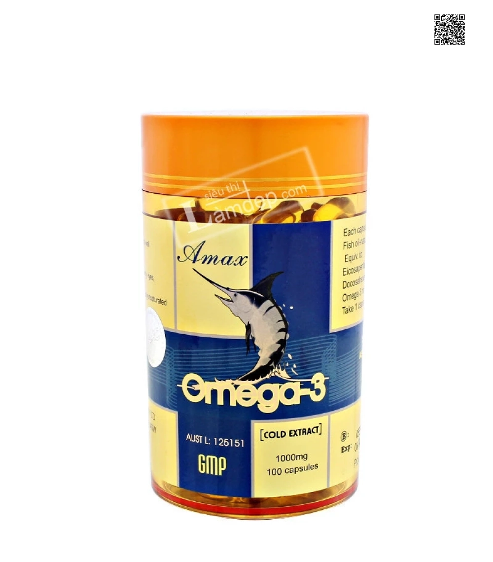 Viên Dầu Cá Omega 3 Amax ( 1000mg x 100 viên) Viên Dầu Cá Omega 3 Amax ( 1000mg x 100 viên)