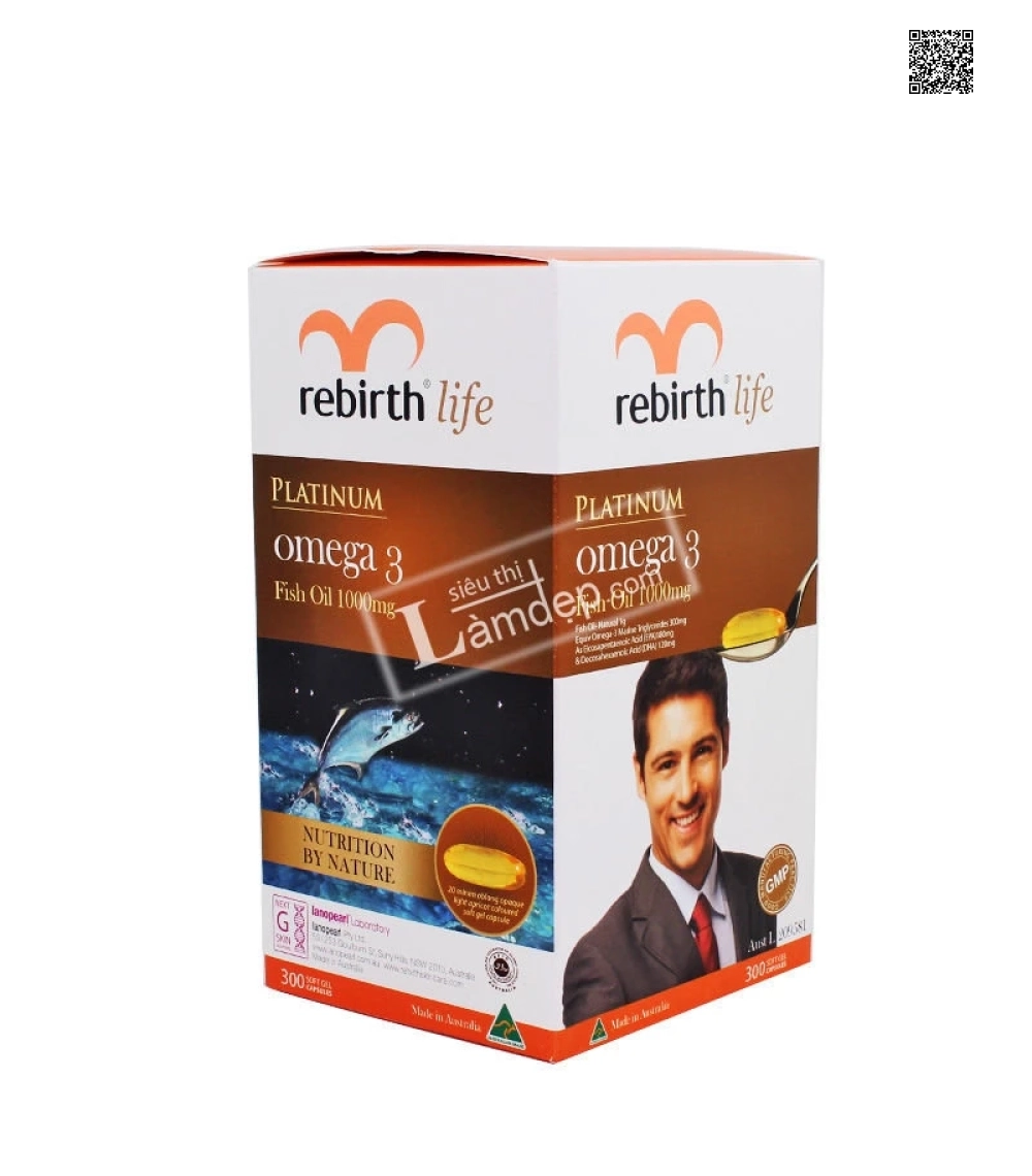 Viên Dầu Cá Omega 3 Rebirth (1000mg x 300 viên)