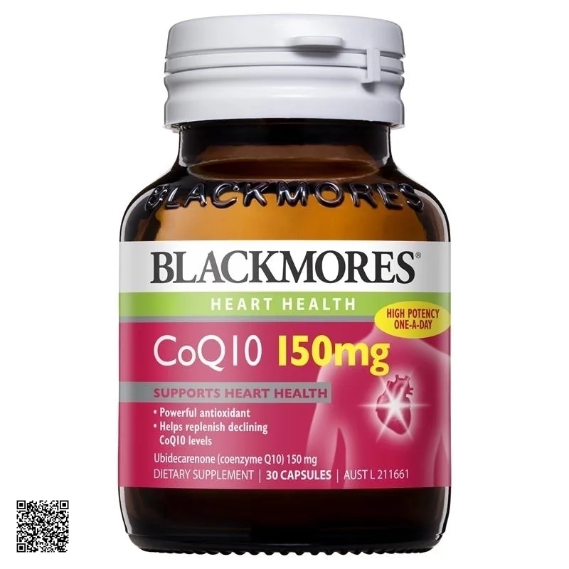 Viên Uống Hỗ Trợ Tim Mạch Blackmores Heart Health CoQ10 150mg