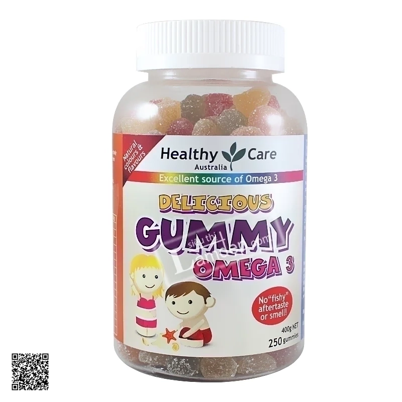 Kẹo Bổ Sung Dầu Cá Omega 3 - Healthy Care Delicious Gummy Omega 3 250 Viên