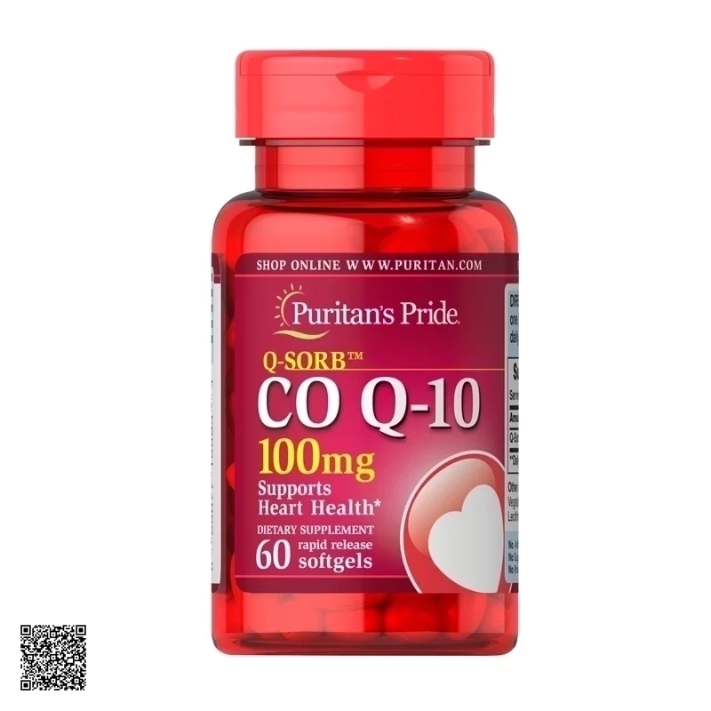 Viên Uống Hỗ Trợ Tim Mạch Puritans Pride Premium COQ10 Supports Heart Health 100mg