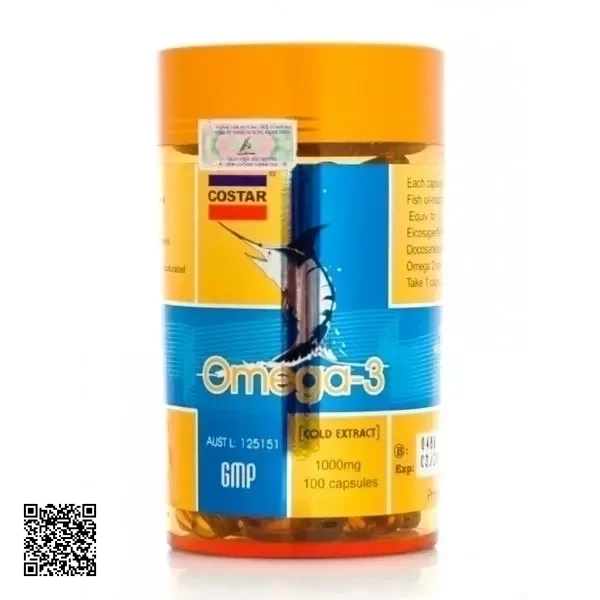 Omega 3 Costar Viên Dầu Cá Úc (1000mg x 100 Viên)