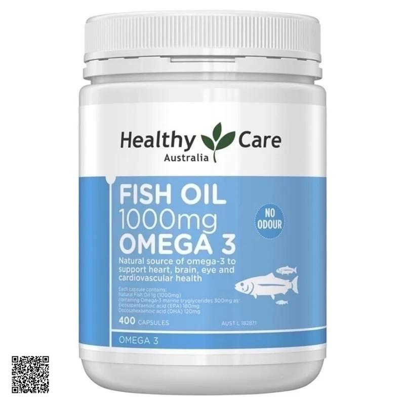 Healthy Care Fish Oil Omega 3 1000mg Viên Uống Dầu Cá Từ Úc