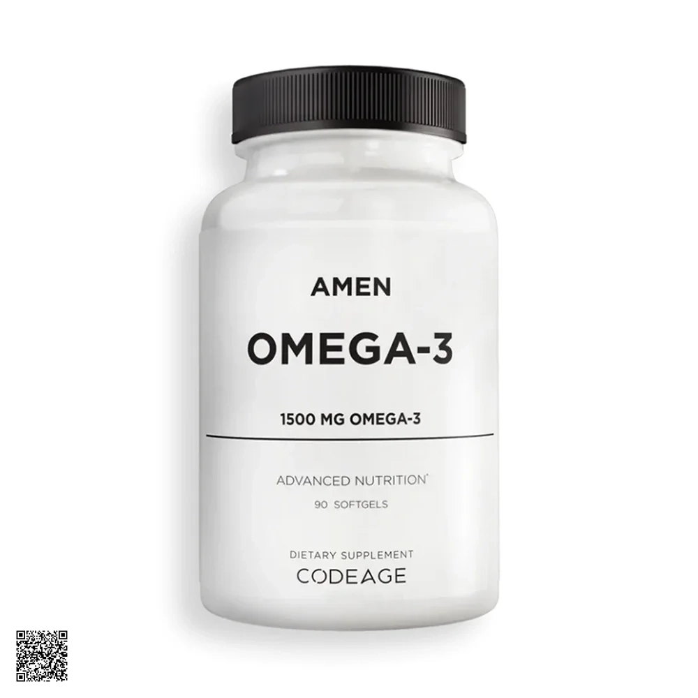 Code Age Amen Omega-3 Viên Dầu Cá Hỗ Trợ Sức Khỏe Trí Não, Tim Mạch