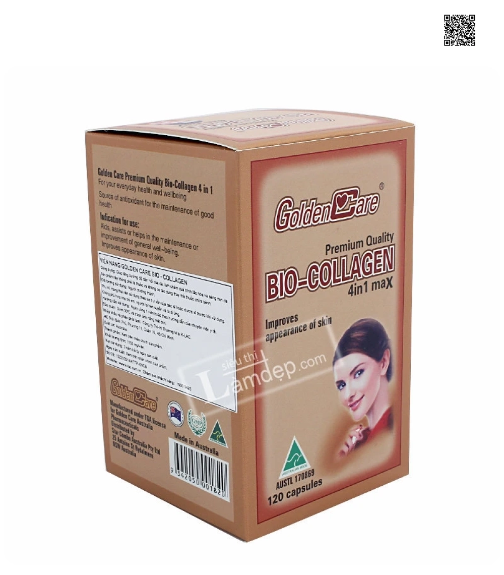 Golden Care Bio Collagen 4 In 1 120 Viên Golden Care Bio Collagen 4 In 1 120 Viên