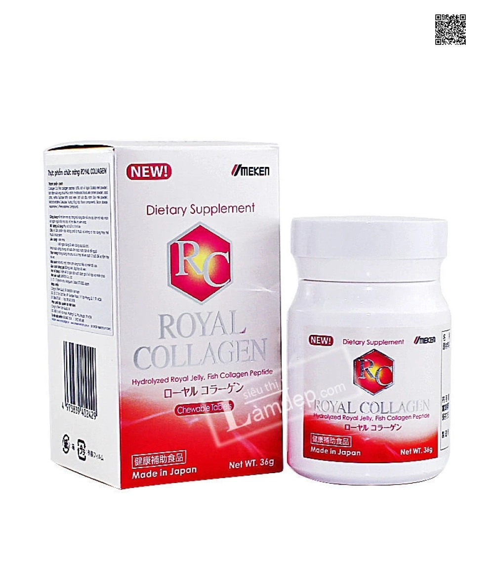 Royal Collagen Umeken - Viên Nhai Làm Đẹp Da 